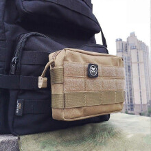Waist Bag, 16.5x11.5x4 cm 600D Nylon Water Resistant Wear-resistant Stain-resistant for Travel Hiking Camping Daily Use