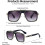 Square Aviator Sunglasses UV Protection Unisex Retro Pilot Frame 1