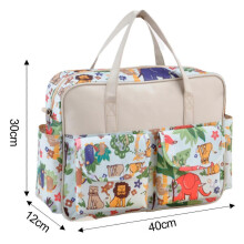 Baby Nappy Crossbody Bag Waterproof Large Capacity Lightweight Adjustable Strap Multi-Compartment