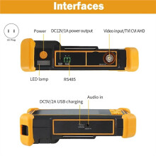 Securexpert 8MP 4,3 Zoll HD-Videotester für TVI/CVI/AHD/CVBS mit PTZ-Steuerung und LED-Beleuchtung, CCTV-Installationswerkzeug, US-Stecker