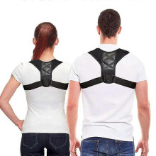 (M) Adjustable Clavicle Posture Corrector - Upper Back Brace for Men and Women, Shoulder Support Belt