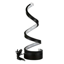 (Transparent Head) Modern Spirals Design Led Table Lamp Stepless Dimmable Bedside Desk Lamp for Living Room
