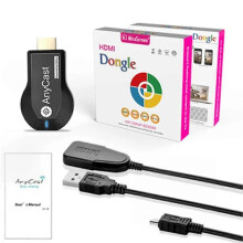(Pink) 1080P M2 Plus HDMI-compatble TV Stick WIFI Display Dongle Receiver Anycast DLNA Share Screen
