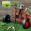 (26cm) Stainless Steel Lawn Mower Wheel - Adjustable Universal Support Frame for Mobile Hand Mower 5