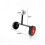 (26cm) Stainless Steel Lawn Mower Wheel - Adjustable Universal Support Frame for Mobile Hand Mower 2