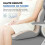Cuscino 2 in 1 per seduta e supporto lombare in memory foam, ergonomico e ortopedico, per ufficio e auto, beige 4