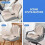 Cuscino 2 in 1 per seduta e supporto lombare in memory foam, ergonomico e ortopedico, per ufficio e auto, beige 6