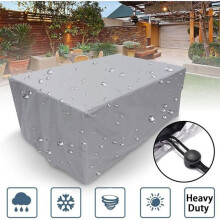 Wasserdichte und staubdichte Gartenmöbel-Schutzhülle für Outdoor-Sofa und Terrasse, Silber, 120 x 60 x 90 cm
