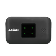 Mobiler WLAN-Router 4G 5G LTE mit 150 Mbit/s, 3000 mAh Akku, für bis zu 10 Geräte, entsperrt, sicher mit WPA WPA2, SIM-Karte nicht enthalten, Sch