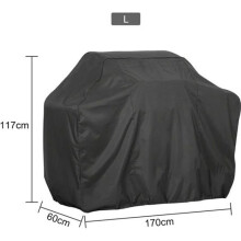 Schutzabdeckung für Grill, 170 x 60 x 117 cm, wasserdicht, staubdicht, regendicht, wetterfest, strapazierfähiges Material, für den Außenbereich