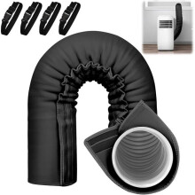 Air Conditioner Pipe Insulation Sleeve, Insulated Hose Cover for Cooling Lines, Black Foam Thermal Protection for HVAC Tubing