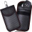 2 Pack RFID Signal Blocking Key Pouches for Car Keys, Protective Remote Key Case with Integrated Keyring Loop, Durable Fabric 1