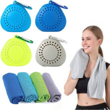 Lot de 4 serviettes de sport en tissu éponge, 60 x 30 cm, serviette rafraîchissante pour salle de sport, fitness et entraînement en extérieur, do