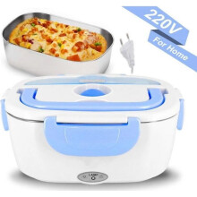 Elektrische lunchbox voedselverwarmer 220 V roestvrij staal 1,2 l draagbare verwarmde lunchcontainer voor kantoor en reizen