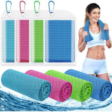 Serviette rafraîchissante en microfibre, serviette de sport à séchage rapide pour salle de sport, course et yoga, légère et réutilisable
