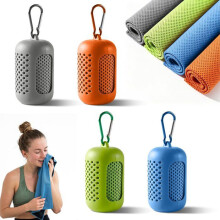 4er-Set kühlende Mikrofaser-Handtücher für Sport, Fitness und Yoga, 30 x 80 cm, leicht, saugfähig und schnell trocknend