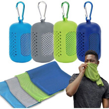 Kühlende Handtücher 4er-Set, 30 x 80 cm, weich und atmungsaktiv, ideal für Fitness, Yoga und Sport, praktisches Format