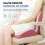 Cuscino 2 in 1 per seduta e supporto lombare in memory foam, ergonomico e ortopedico, per ufficio e auto, rosa 4