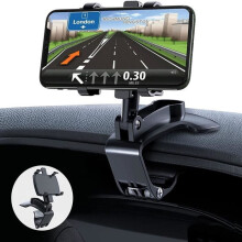 360 graden draaibare dashboard autohouder voor smartphones van 4 tot 6,8 inch, multifunctionele houder met stevige grip