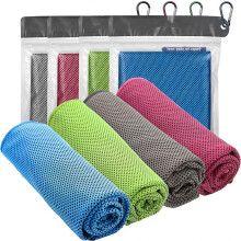 Koelende handdoek voor directe verlichting, nekwikkel, herbruikbare microvezeldoek voor sport en training voor mannen en vrouwen