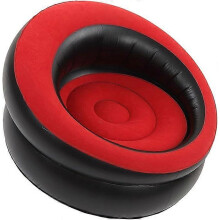 Canapé gonflable floqué pour chambre, fauteuil d’appoint portable et confortable pour la détente à la maison