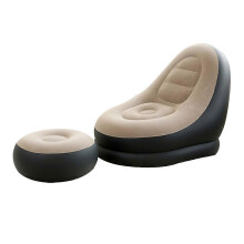 Fauteuil gonflable pliable pour intérieur et extérieur, assise portable confortable pour salon et jardin