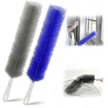 Brosse de nettoyage flexible en microfibre, réutilisable et lavable, pour ventilateurs électriques, climatiseurs et bouches d’aération de maison