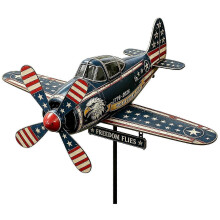 Helikopter Windmühlen-Stecker mit Propeller, 2D Metall für den Außenbereich, dekorativer Bodenstecker für den Garten