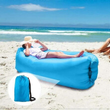 Fauteuil gonflable portable pour extérieur et voyage, léger et résistant avec sac de transport