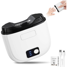 Elektrischer 3-in-1 Nagelknipser für Zehen- und Fingernägel, 3 Geschwindigkeiten, intelligenter Baby-Nagelknipser mit Display und LED-Licht, sich