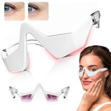 3D vibratie-oogmassageapparaat, draagbaar apparaat voor oogverzorging, helpt donkere kringen en zwelling rond de ogen te verminderen