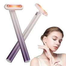 Elektrische oogmassageapparaat met led, ontspanning bij vermoeide ogen, verlichting van spanning en dagelijkse verzorging voor een frisse oogomgev