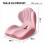 Cuscino 2 in 1 per seduta e supporto lombare in memory foam, ergonomico e ortopedico, per ufficio e auto, rosa 2