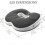 Cuscino ortopedico in memory foam per sciatica e mal di schiena, supporto confortevole per sedia da ufficio e scrivania 2