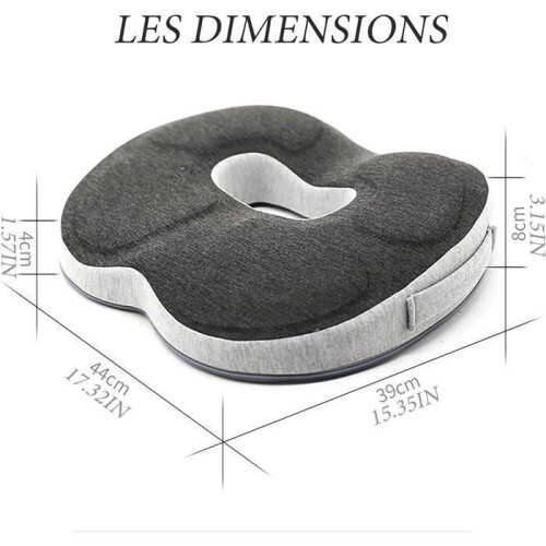 Cuscino ortopedico in memory foam per sciatica e mal di schiena, supporto confortevole per sedia da ufficio e scrivania 1