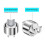 Adjustable Handheld Shower Head Holder 16-27 mm, 360 Degree Rotating Replacement for Shower Rail with 2 Hooks 5