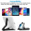 Supporto regolabile per tablet e telefoni cellulari, portatile, compatibile con iPad e tablet Samsung Galaxy, nero 2