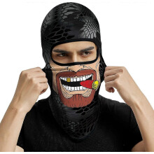 Balaclava Full Face Mask, Long Neck Sun Protection Breathable Microfiber Polyester Cover Mask for Ski
