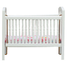 1:12 Scale Miniature Dollhouse Bed Accessory, Solid Birch Wood, Realistic Dollhouse Scene Embellishment for Dollhouse Enthusiasts