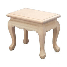 Lot de 4 tables miniatures en bois à l'échelle 1/12, accessoire de mobilier pour maison de poupée et décoration de chambre.