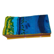 3D-Modell tektonischer Platten, PP-Material, Oberflächenmorphologie, Geologie, Gelände, Lehrspielzeug für den Geographieunterricht
