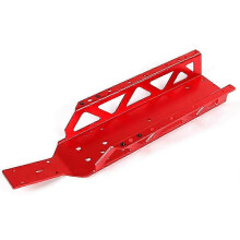 Metal Main Frame Chassis compatible with 1/5 Baja Rovan Km 5b 5t 5sc RC Car, Red Metal, Wear-resistant, 720g