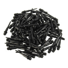 Groty do lotek z gwintem, 100 sztuk, plastikowe, zapasowe groty do trzonków lotek, czarne, długość 2,7 cm, średnica gwintu 4,5 mm