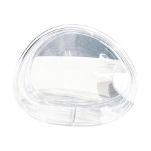 Sacchetto espositivo trasparente in PVC con chiusura a cerniera antipolvere per bambole di peluche e figure da collezione da 10-14 cm.