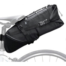 Bolsa para sillín de bicicleta, capacidad ajustable de 3 a 10 litros, impermeable, bolsa trasera para bicicleta de montaña y de carretera.