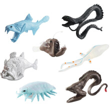 7 realistische Meerestiermodelle, PVC-Minifiguren, Lernspielzeug für die Dekorationssammlung