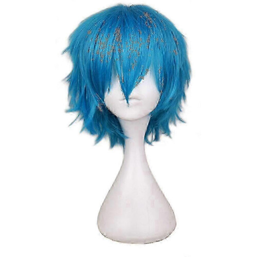 Short Straight Men Cosplay Wig, Adjustable Size, Realistic Anime Character Same Design