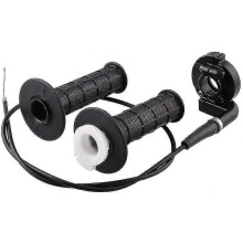 Set di 2 Manopole Acceleratore con Cavo 84cm per Manubrio 22mm, compatibile con moto cross ATV quad pit bike 110-250cc