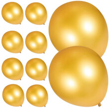 Goldene runde Latexballons, 10er-Pack, 8 Zoll, für Hochzeits- und Mottopartydekorationen
