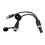 Y-shaped Adapter Cable compatible with Gokart Pro 2, Black Plastic Y-splitter Replacement Cable 1